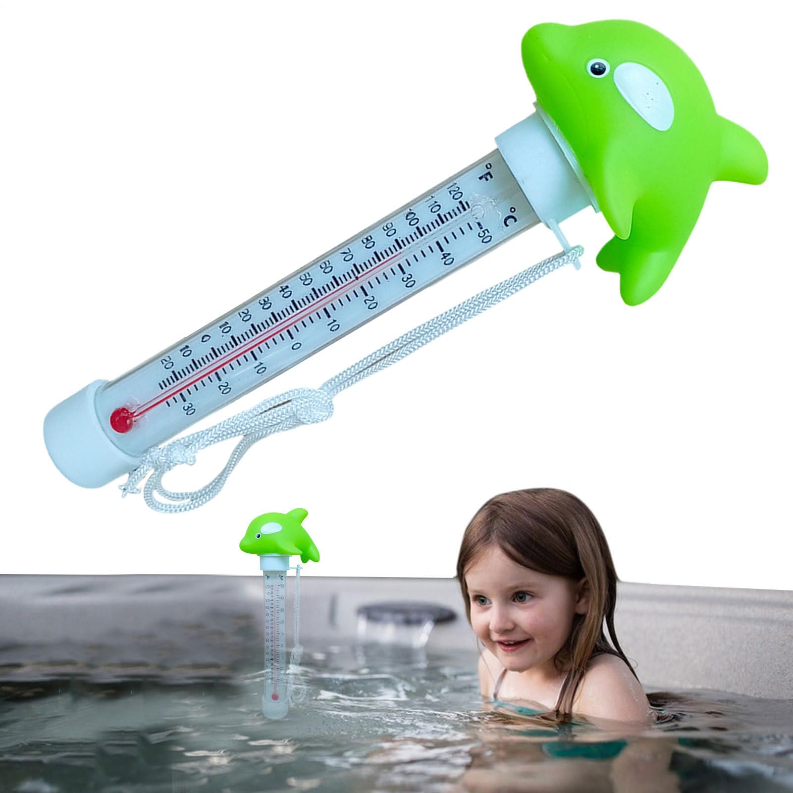 Termometro per Piscina,Termometro Galleggiante Animato per la Piscina | Resistente per Stagni Vasche Idromassaggio All'aperto