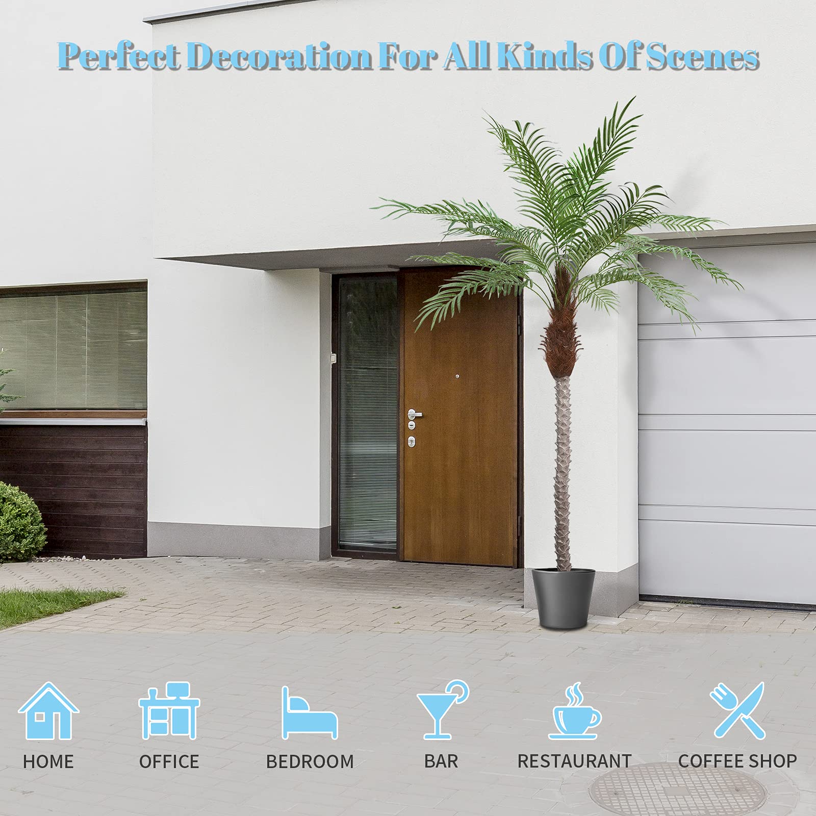 Buy AnTing Artificial Palm Tree 8.5ft Tall Trees Artificial Indoor