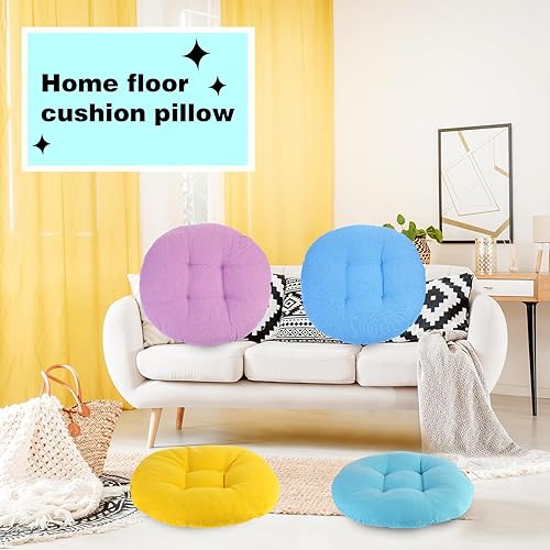 Miniatura 4 de Gerrii 12 cojines de suelo flexibles para el aula, cojines flexibles para niños en casa, escuela, aula, guardería, guardería (color brillante,