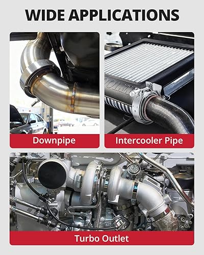 Miniatura 7 de EVIL ENERGY Acero inoxidable de liberación rápida de la abrazadera de la banda de V con acero suave femenino masculino 2,5 pulgadas