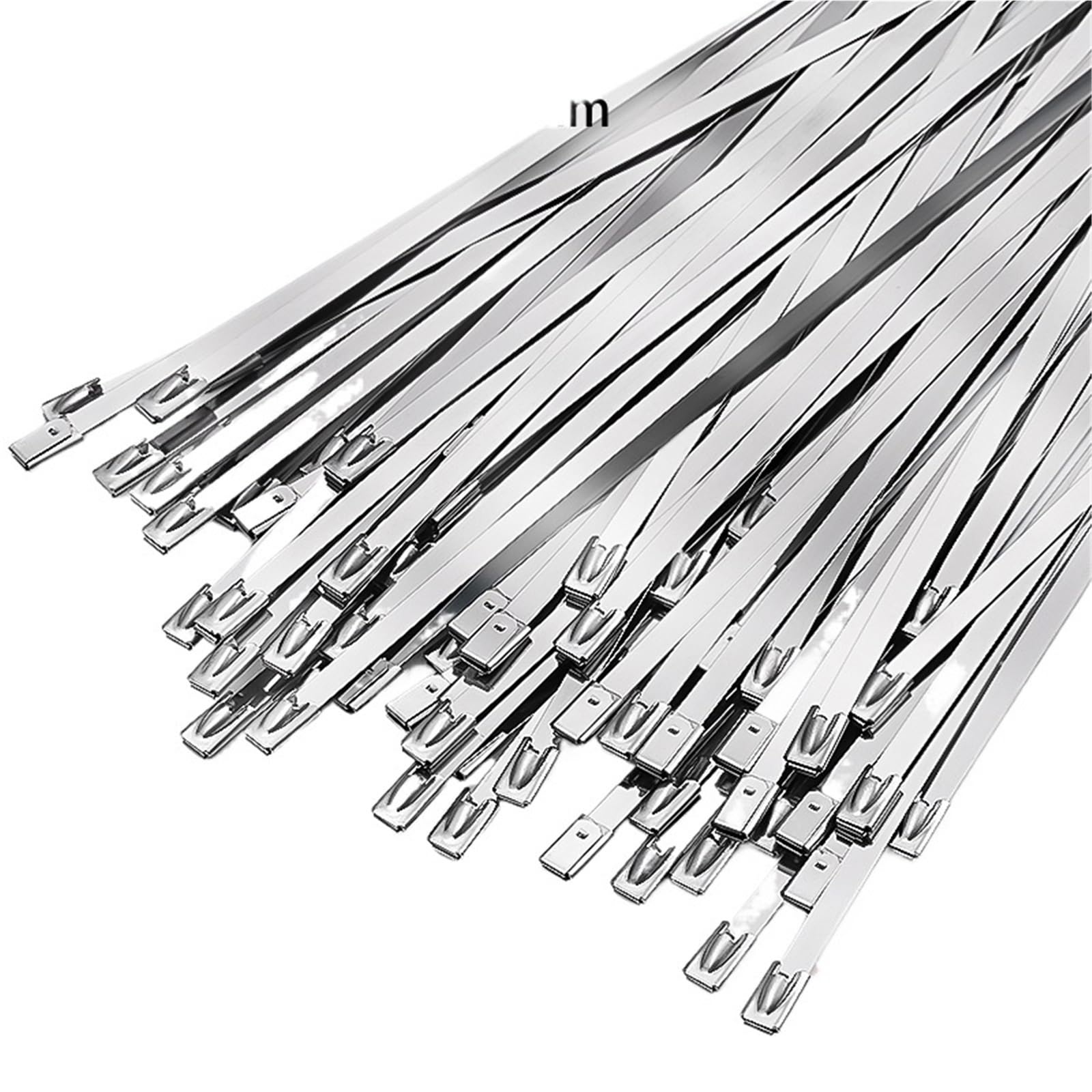 Bridas metálicas de Acero Inoxidable, 100 Bridas for Cables antioxidantes autoblocantes de Acero Inoxidable 304 4,6 mm, x 100-600(4.6x350mm)