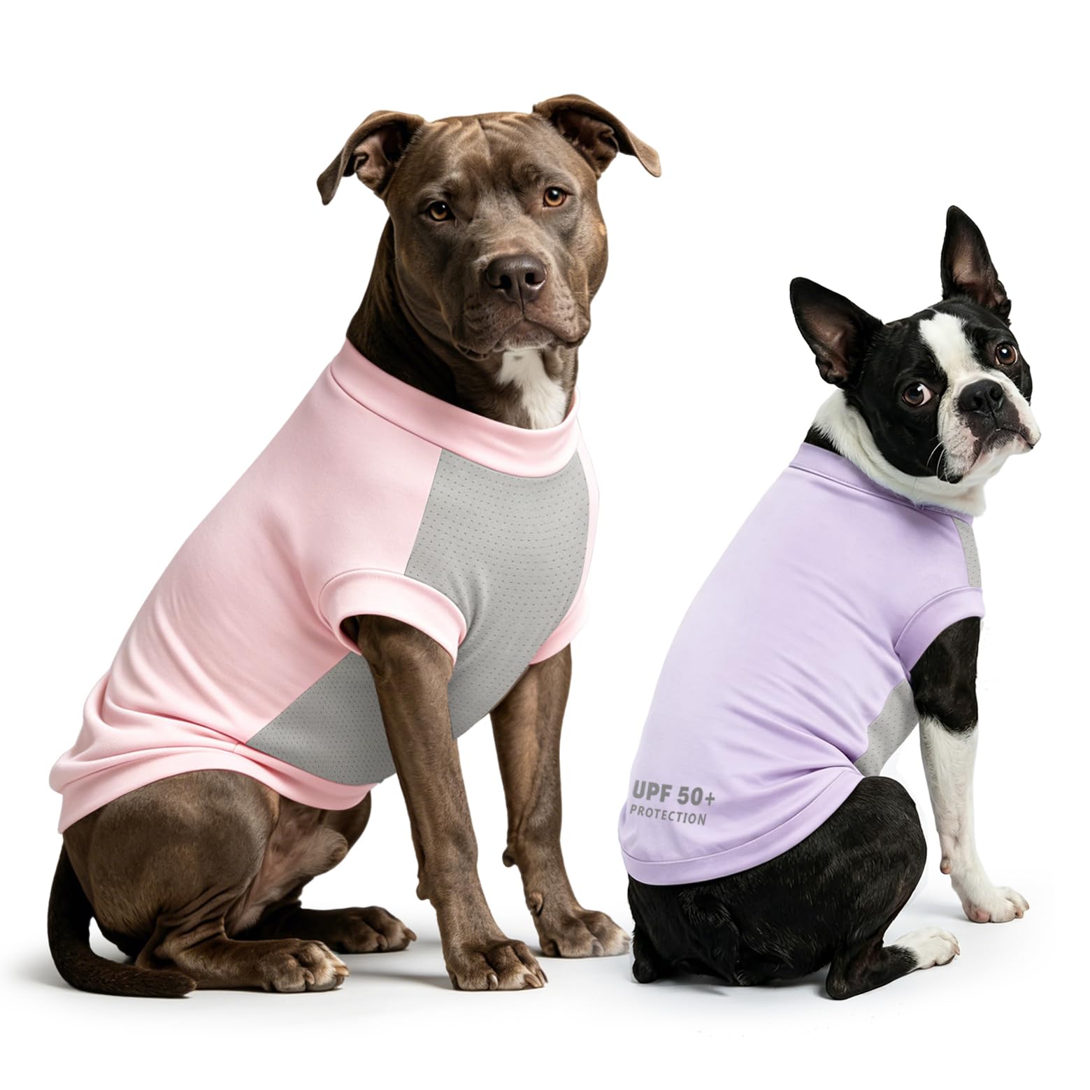 Dolahovy UV Protection Dog Shirt 2Pack,Lightweight Dog T-Shirt Cooling Vest Quick Dry Summer Pet Clothes Comfort Dogs Sun Shirts For Small Medium Large Dogs Cats