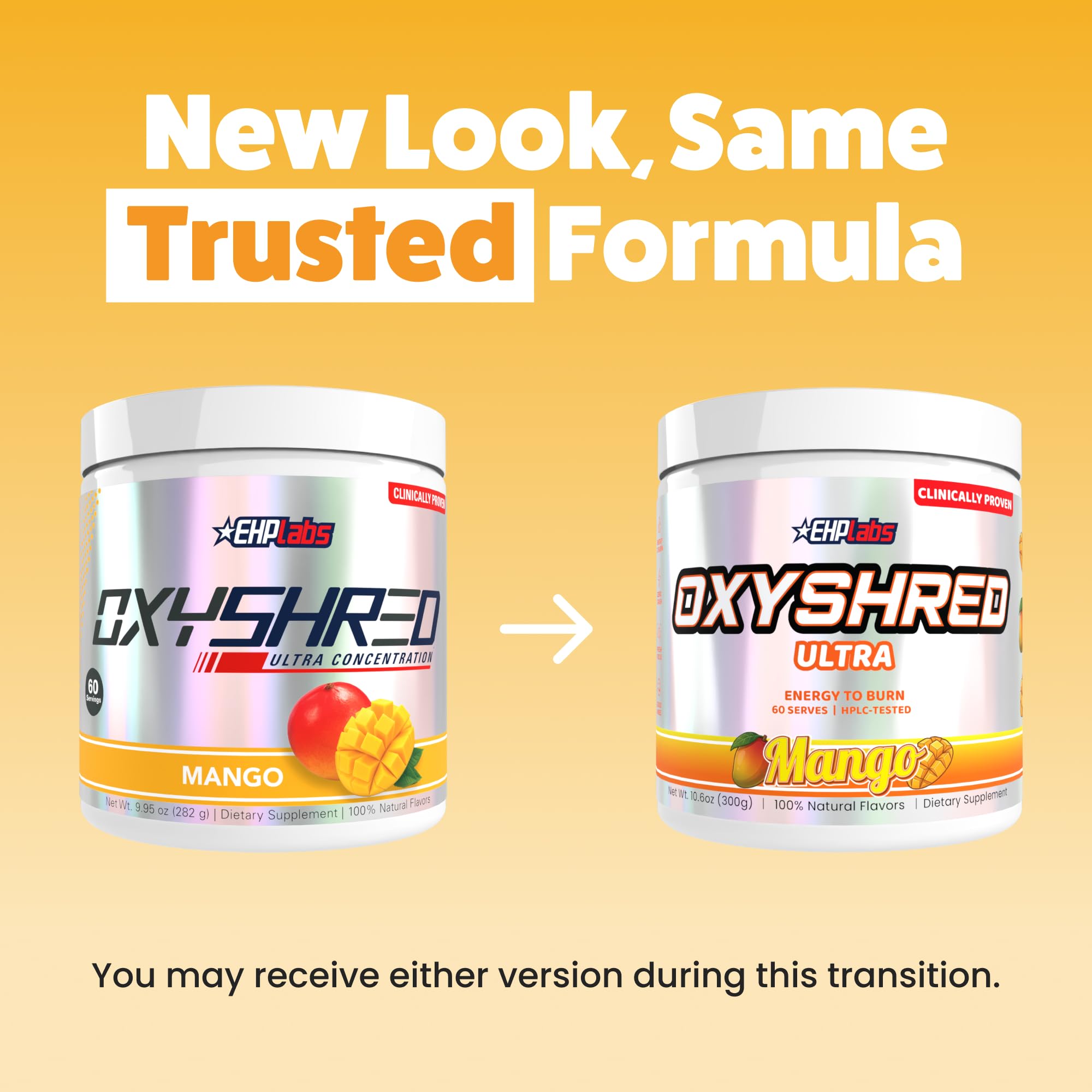 EHP Labs OxyShred Pre Workout Powder - Preworkout Powder with L Glutamine & Acetyl L Carnitine, Energy Boost Drink - Mango, 60 Servings — Amazon image 7