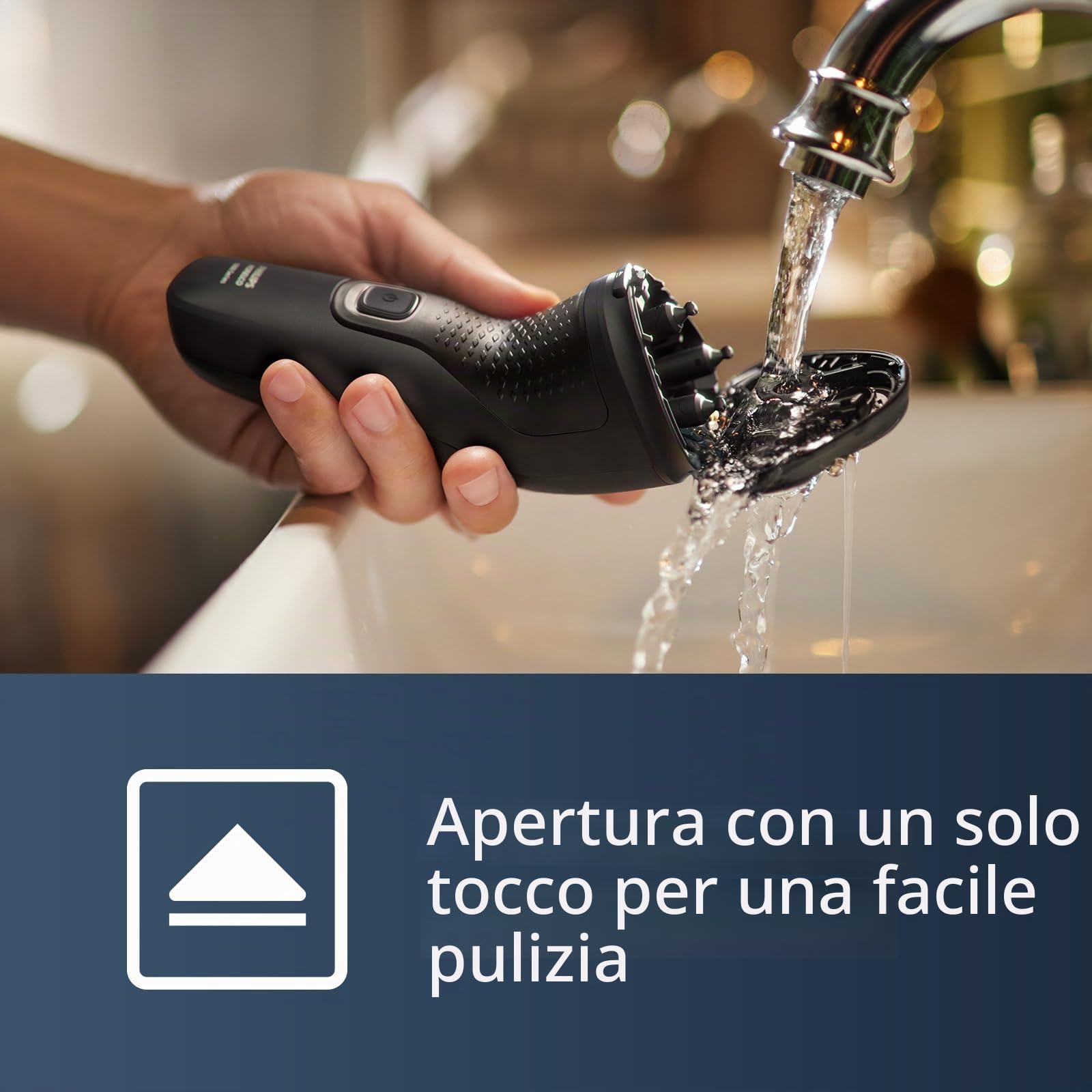 Philips Norelco Shaver 1100, con lame Comfort Cut e testine flessibili 4D (solo per uso con filo), S1016/90