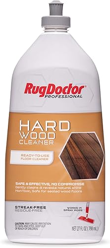 Rug Doctor Limpiador de pisos de madera dura, 27 onzas., Fórmula lista para usar, solución de limpieza a base biológica para madera dura sellada,
