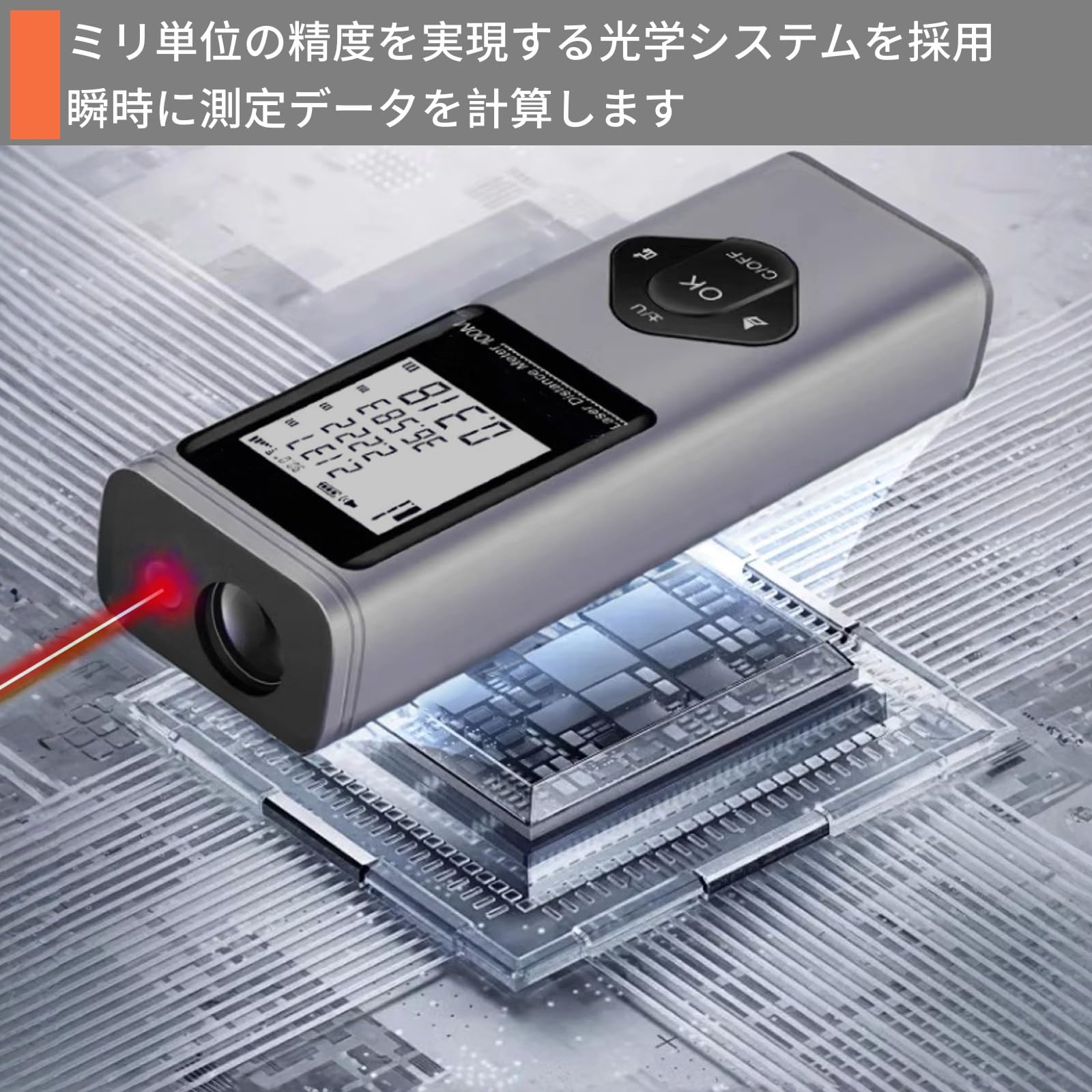 Amazon.co.jp: レーザー距離計 + レーザー墨出し 【一台二役】 多機能