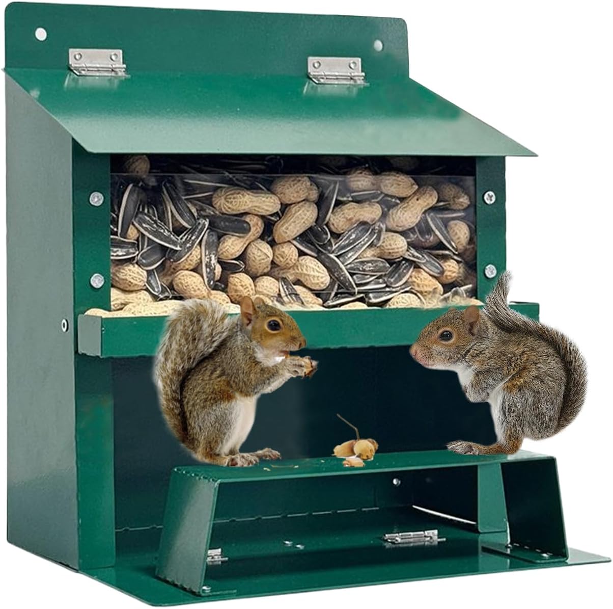 Squirrel Picnic Table Feeder | Corn Cob Feeding Dispense Holder - Squirrel Food Dispenser Feeder - for Outdoors Yard Courtyard Lawn Park Farmhouse