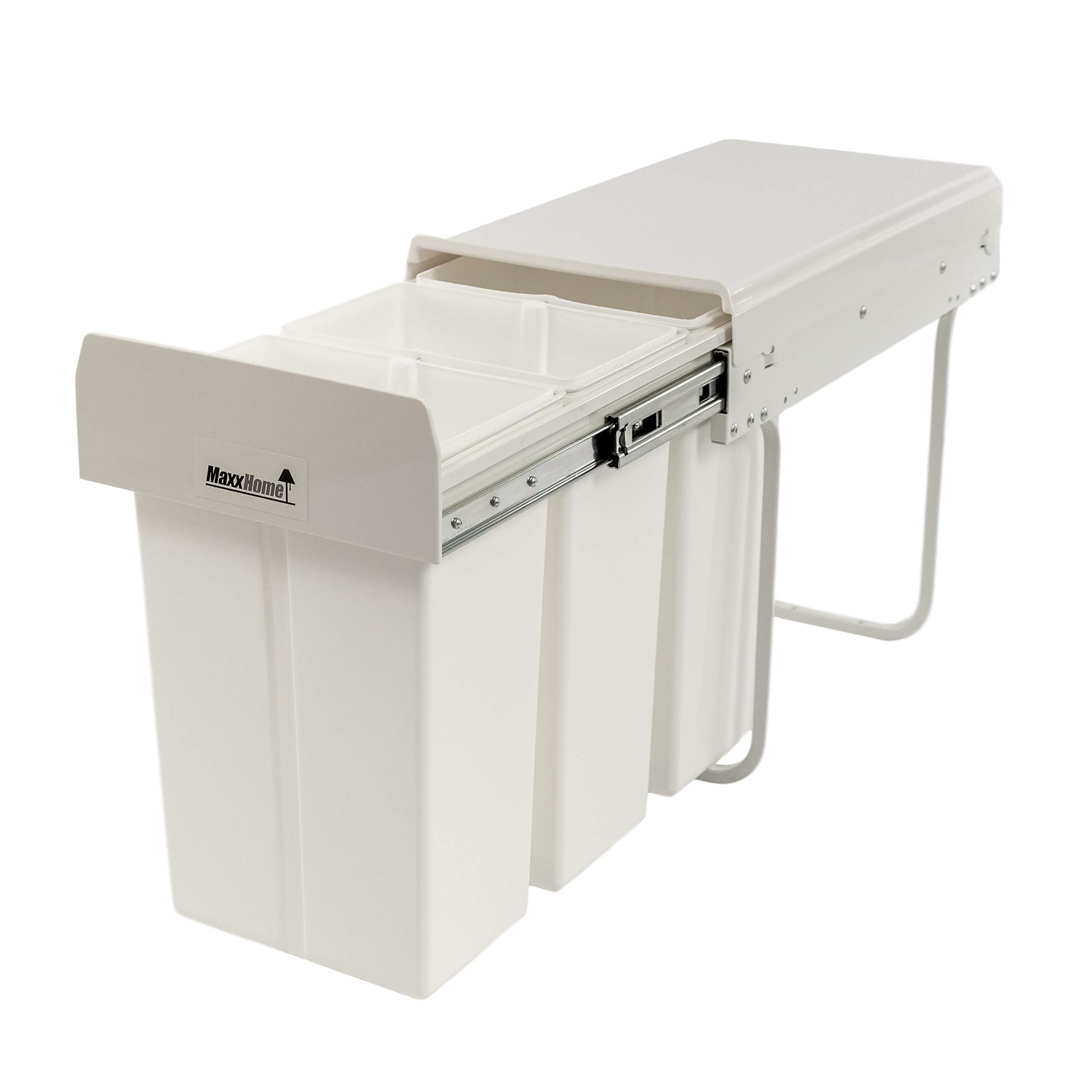 20580 Abfalleimer Tandem, 15 l, Weiß