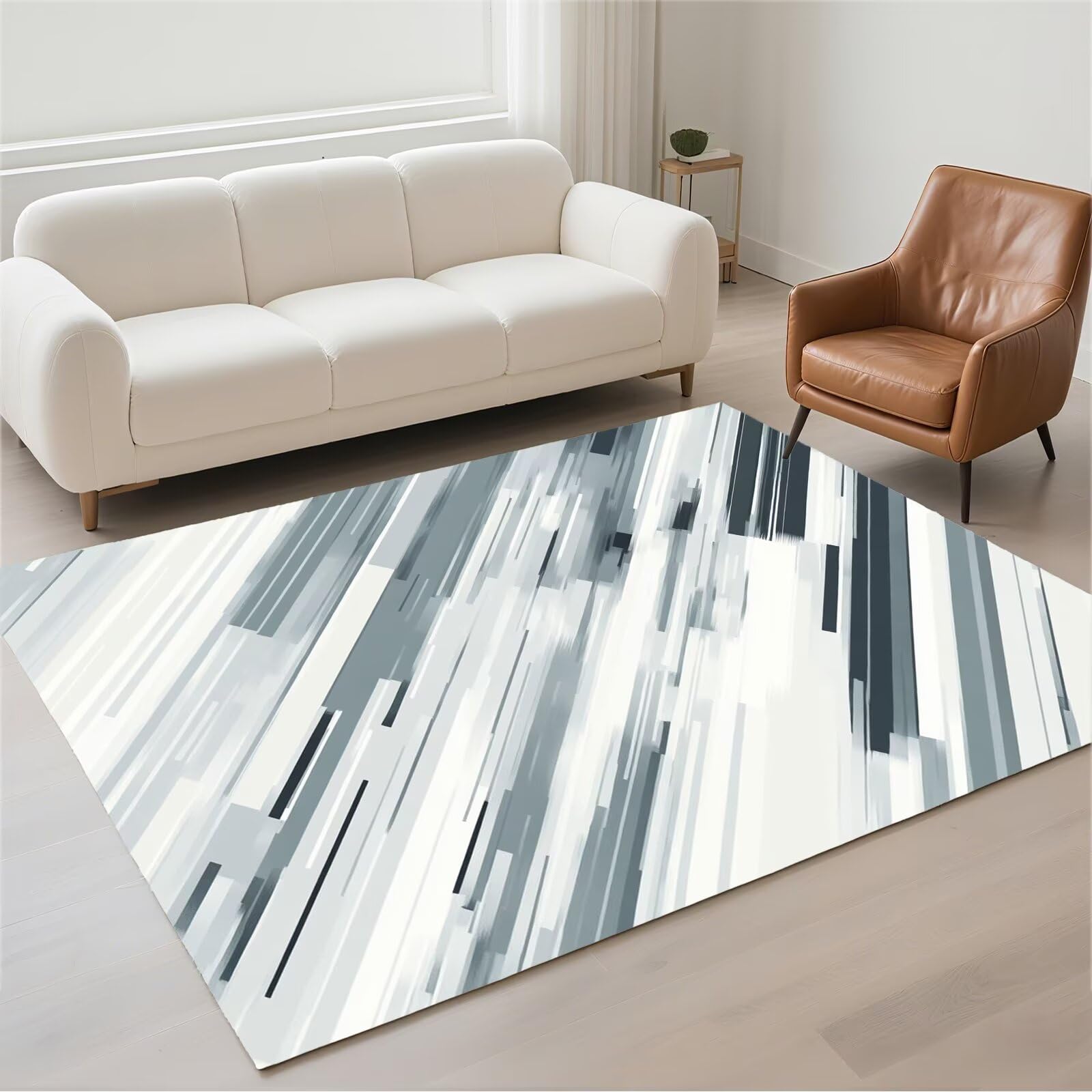 Tapis de couloir moderne résistant pour entrée et pièce de passage