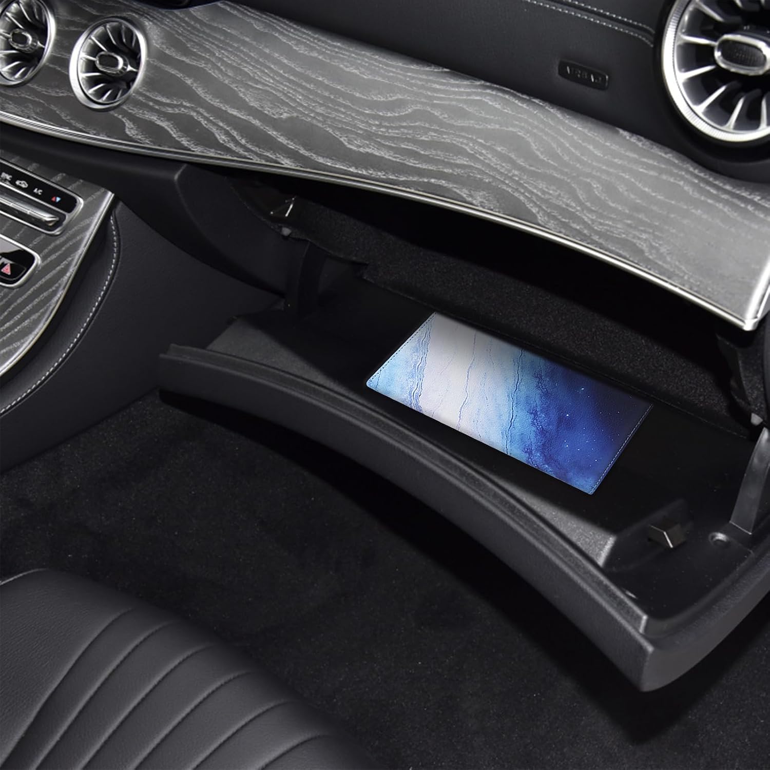 LumiMokki Premium Car Registration & Insurance Card Holder, Marble