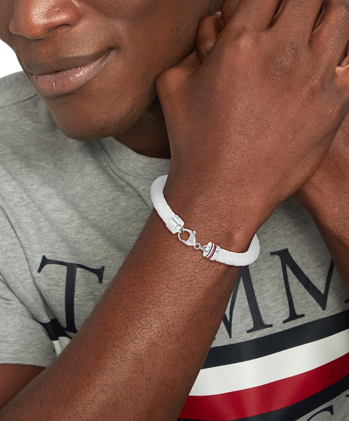 Tommy Hilfiger Men's Jewelry - Silicone Bracelet, Lobster Closure - Colorful Design - Casual, Everyday Style - Gift for Him - Image 2