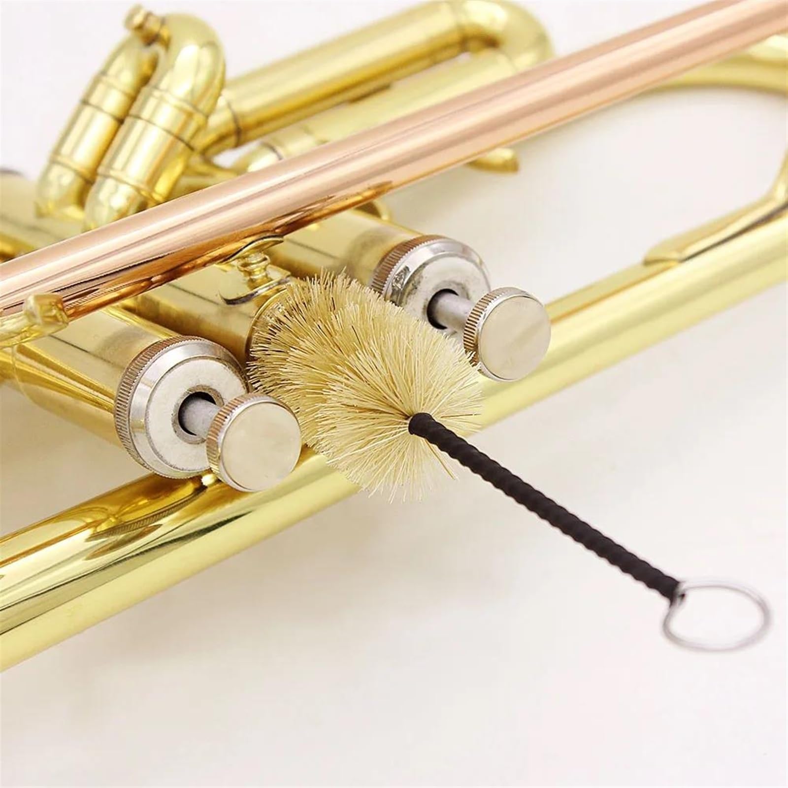 Professionisti tromba Tromba Musicale Professionale In Sib Materiale In Ottone Trompeta Strumento A Fiato Con Custodia Per Cinturino Per Guanti(Color:Gold silver)