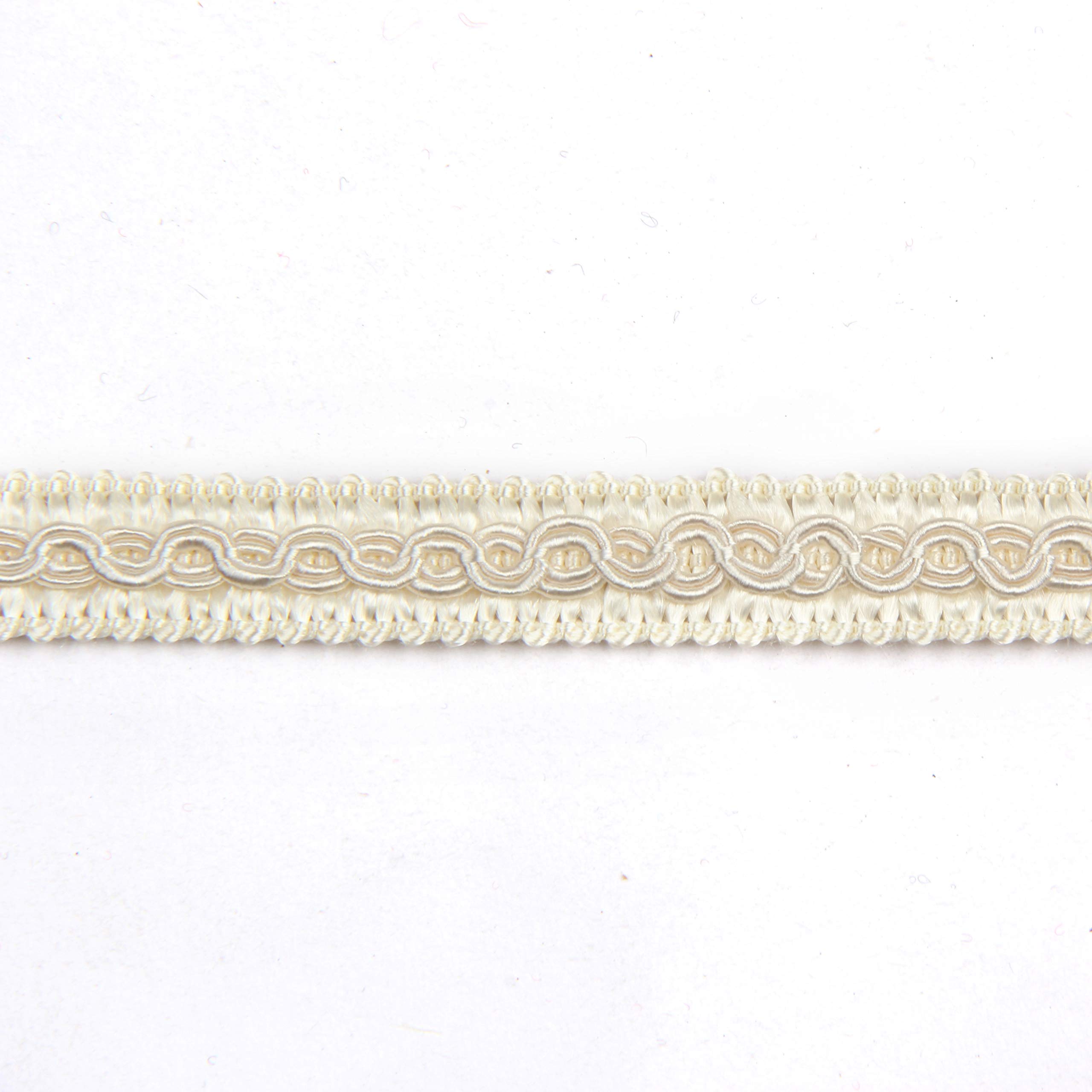 Fenghuangwu 6.5 Yard Handmade Basic Trim, 1.5 cm/0.59 Inch Diameter Gimp Braid for DIY, Décor… (Beige, 6.5)