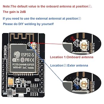 Amazon.co.jp: Diitao ESP32-CAM WiFi Bluetoothボード ESP32-S