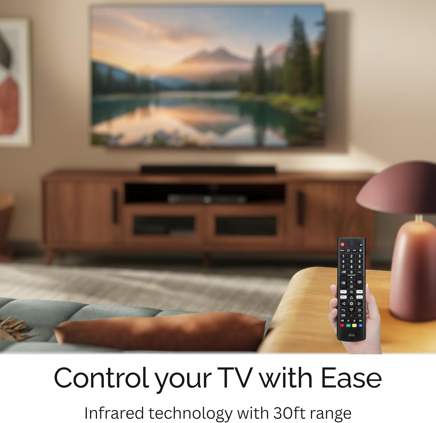 AKB76040302 LG TV Remote Control Replacement for Smart TV - Easy Setup Remote, Streaming Shortcuts - Works with LG 4K, UHD, LED, OLED Smart HDTV Models (AKB75095307, AKB74915305, AKB75855501)