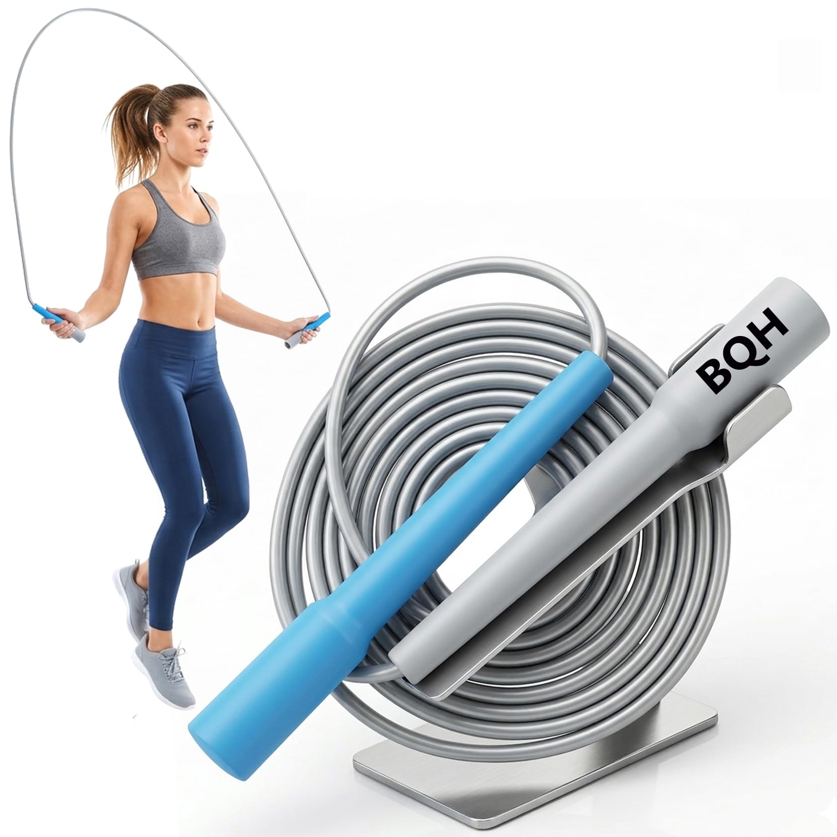 Professional Skipping Rope for Men & Women with Ball Bearings Rapid Speed weighted Jumping Rope for Kids-picture-31