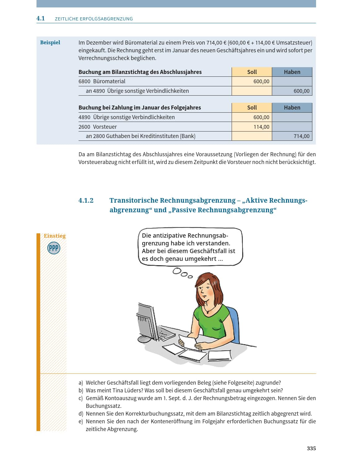 Rechnungswesen für die kaufmännische Ausbildung: Schulbuch