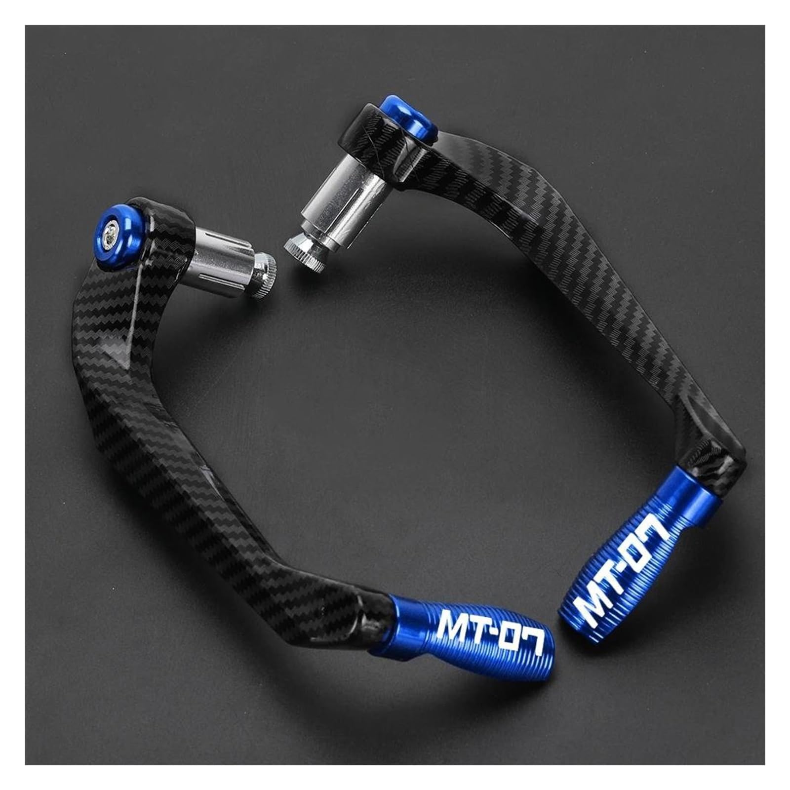 Poignées de frein MT07 protège-guidons bleu 2014-2026 moto