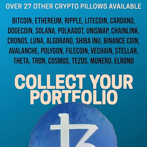 Miniatura 7 de Tezos Pillow - Almohada de felpa redonda bordada de peluche de BlockCraft.Shop XTZ Almohada de felpa