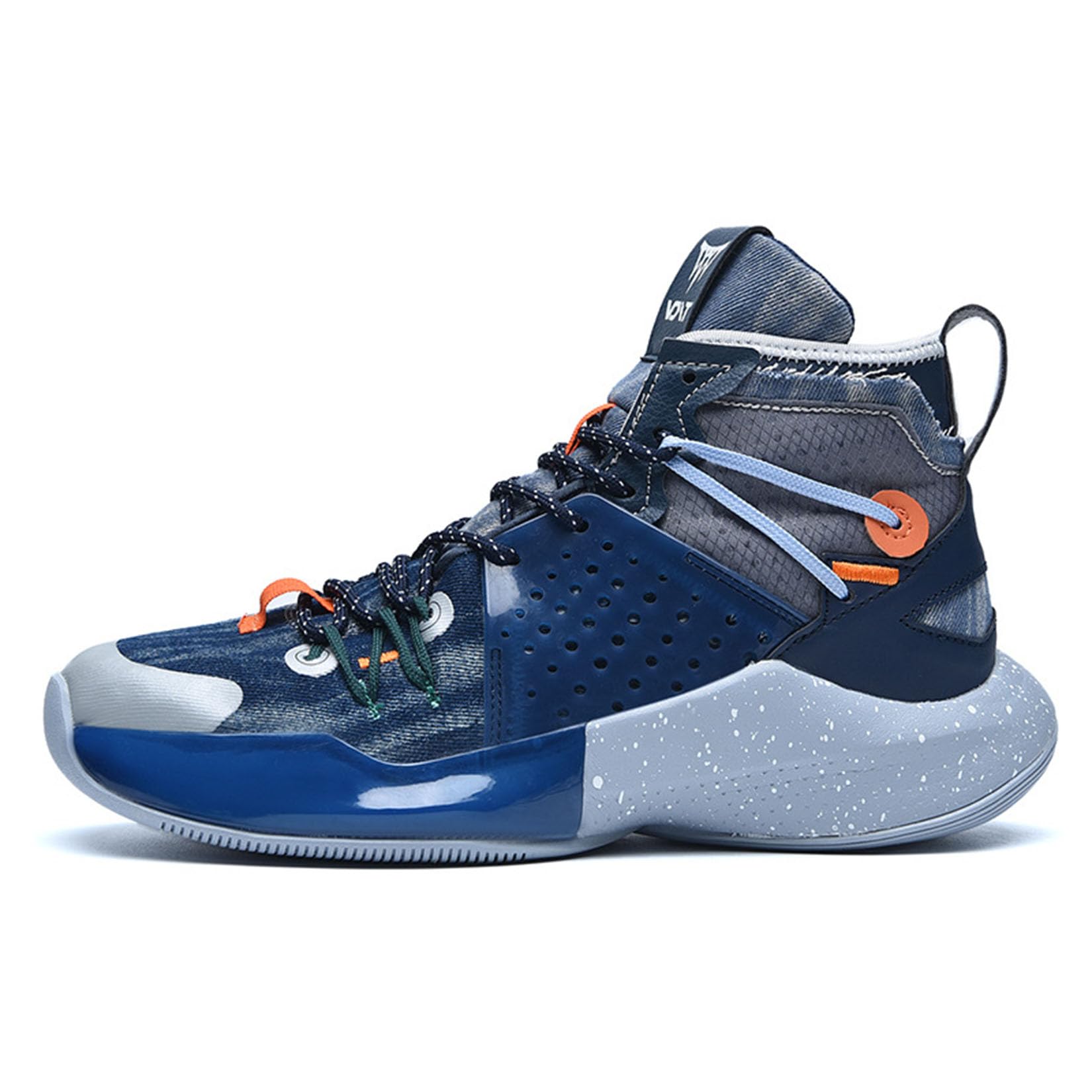 Wysokie Buty Do Koszykówki Chłopców Męskie Buty Treningowe Cementowe Buty Sportowe(45 EU, Z2)
