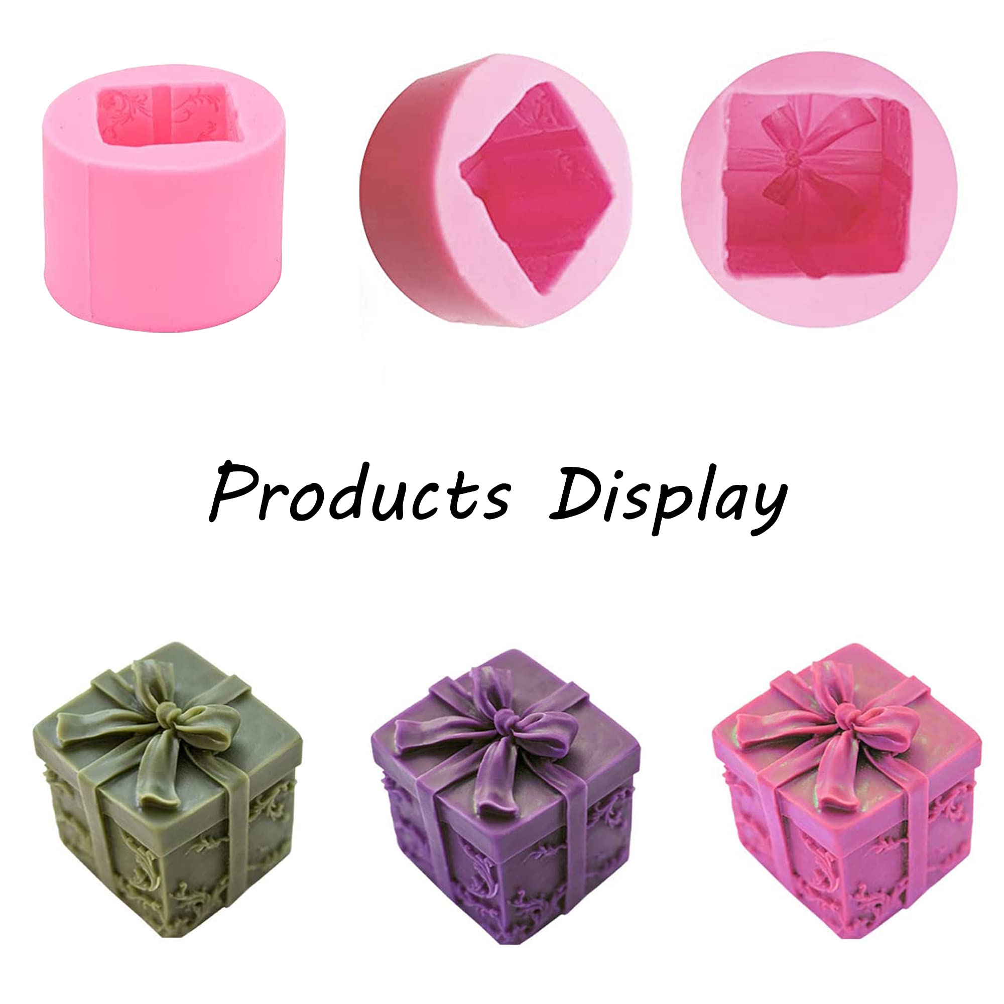 Stampo in silicone 3D per candele, per torte, cioccolato