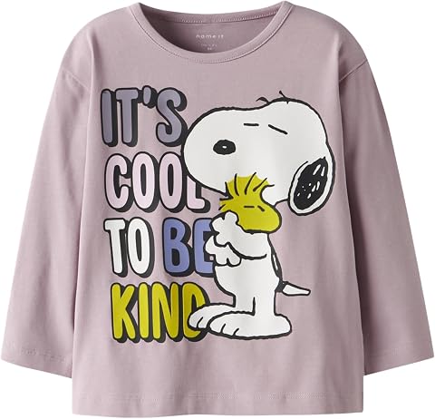 NAME IT Nmfdrema Snoopy LS Nreg Top Box Sky Nmfdrema Snoopy LS Nreg Top Box Sky Bambine e Ragazze (Pacco da 1)
