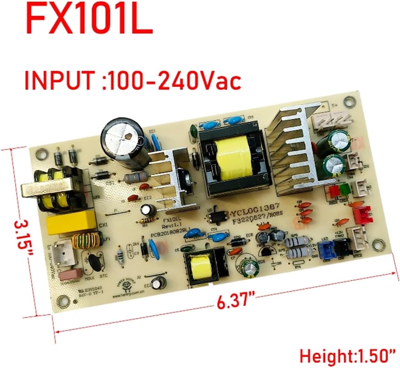 Red Wine Cabinet Power Board Main Board FX-101L Power Supply Refrigerator Accessories 100V-240V