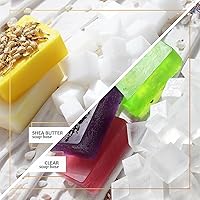 Vista 5 de Illumive Kit de fabricación de jabón, base de jabón de glicerina y manteca de karité, moldes de jabón, flores secas, fragancias, tinte, kit