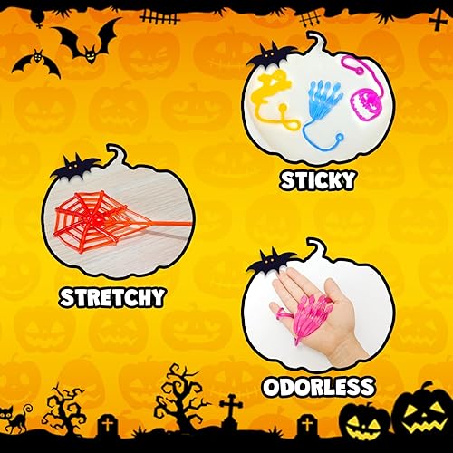 Miniatura 6 de Golosinas de Halloween sin dulces a granel para niños, manos pegajosas, suministros de fiesta para niños pequeños, paquete de 100 unidades, cesta de