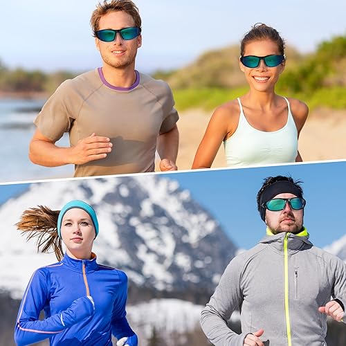 Miniatura 5 de TOODOO 4 pares de lentes de sol polarizados para hombre con protección UV, gafas de conducción deportivas para actividades al aire libre