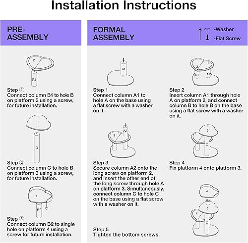 Miniatura 9 de VETRESKA Árbol de gato de 40 pulgadas para gatos de interior, torre para gatos de varios niveles con poste rascador para gatos, lindo árbol de