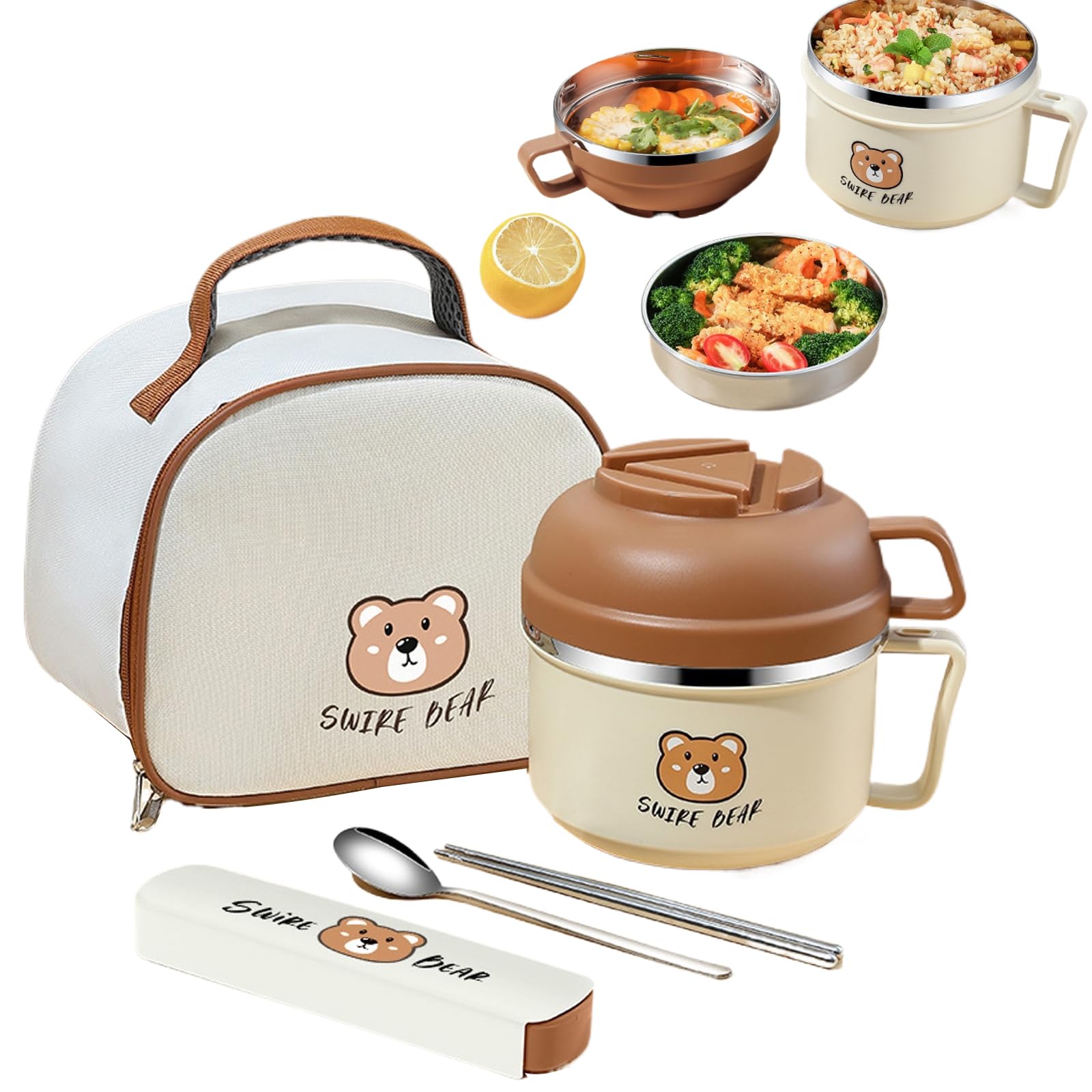 Amazon | 保温弁当箱 盛り付け簡単304 ステンレス鋼ランチ