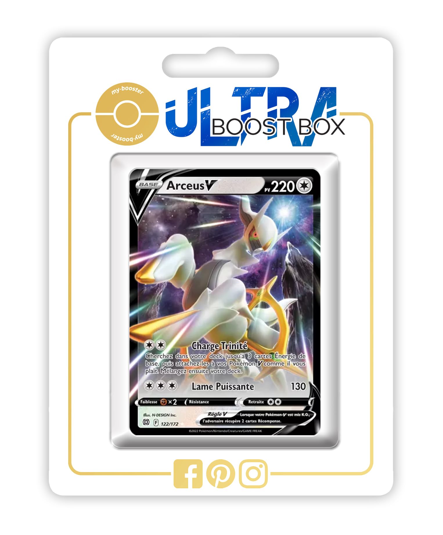 Arceus V 122/172 - my-booster X Épée et Bouclier 9 - Stars