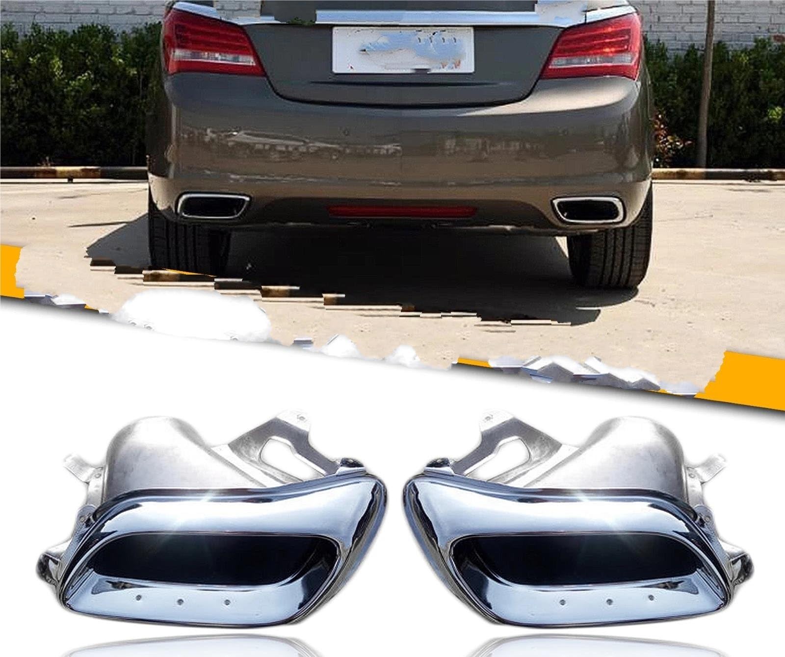 Auto Sport Silenziatore Per Buick Per Lacrosse 2014 2015 2016 Paraurti Posteriore Air Vent Uscita Uscita Terminale Scarico Punta Silenziatore Punta Posteriore Gola