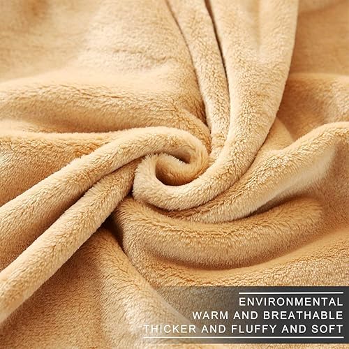 Miniatura 5 de Richave - Manta de forro polar para todas las estaciones, 12.35onzasm, ultraligera y anti-estática, para cama, extra suave, tela cepillada, manta
