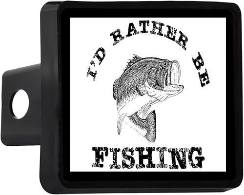 Divertido tapón de enganche para barco de pesca camión remolque Id Rather Be Fishing regalo para pescadores