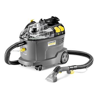 Karcher Puzzi 8/1 C Commercial Carpet Extractor 12.5 PSI - Spot Cleaner, Stain Remover, Area Rugs, Car and Auto Detailing, Carpet and Upholstery Cleaner - Onboard Accessory Storage - 3.9 Gallon Tank