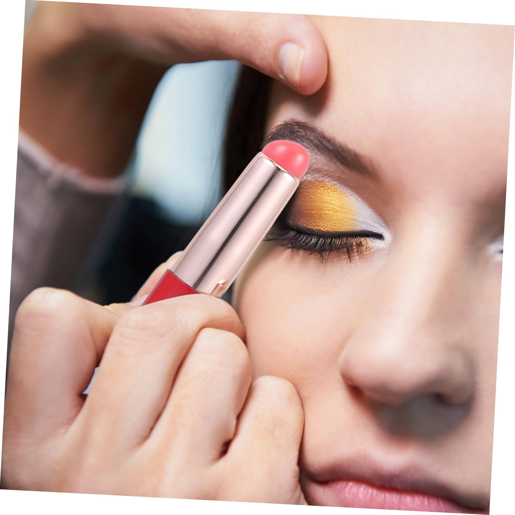 AUTSUPPL 3pcs Lipstick Brush Applicator Lip Makeup Brush Portable Women's Makeup Tools