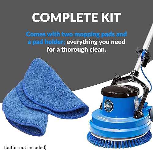 Prolux Core 2 New 15" Mopping Pads and Pad Holder - Thumbnail 3