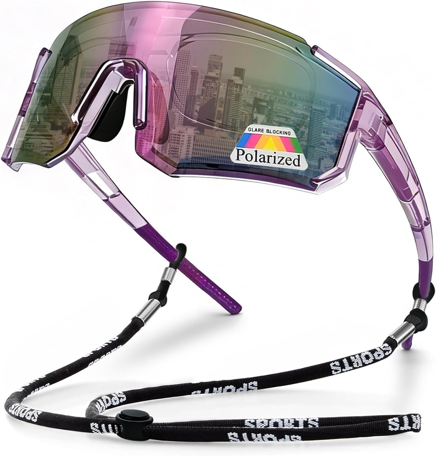 Polarized Sports Sunglasses for Men Women： UV400 Protection Running Cycling Fishing Baseball TAC Sun Glasses