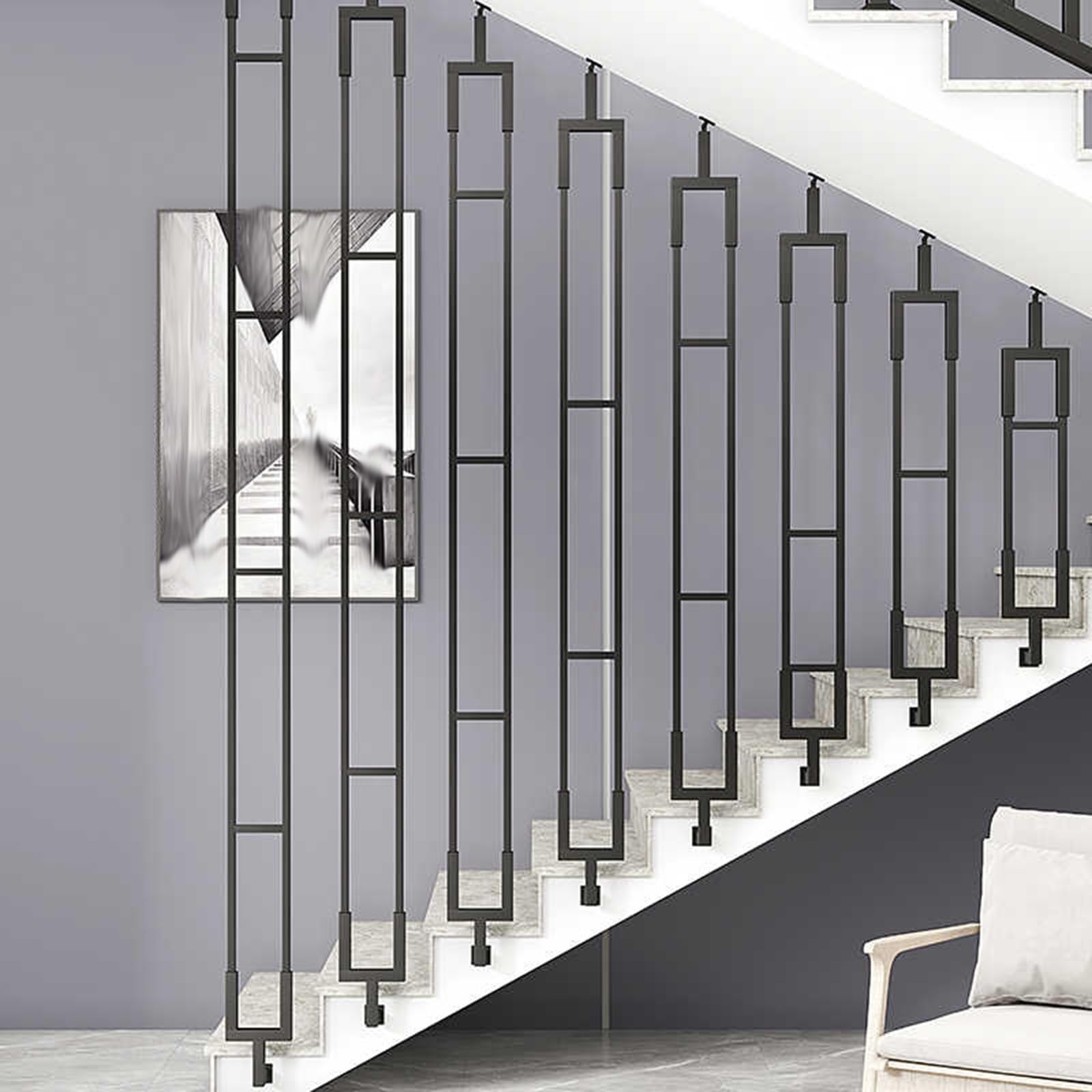 Main courante pour escalier stable et sécurisée pour éviter les chutes à la maison