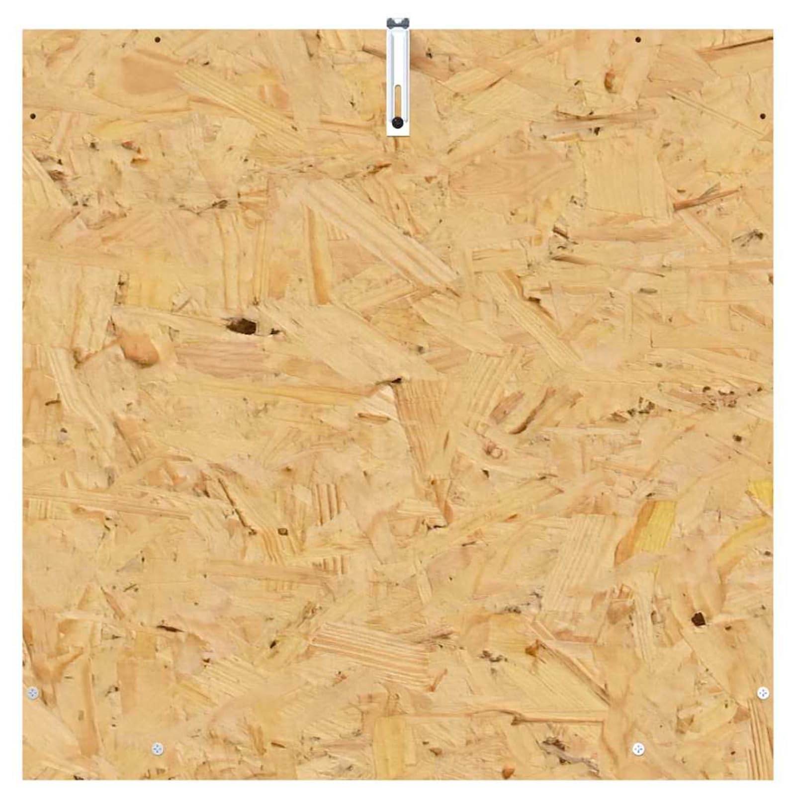 Terrario OSB con Vetro Temperato e Termometro, 50x50x50 cm, Colore Marrone Opaco, Design Rustico Moderno, per Rettili e Roditori, per Uso Interno, Assemblaggio Richiesto