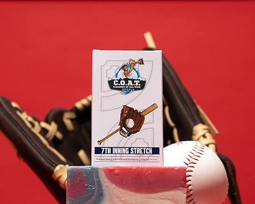 Miniatura 7 de Jabones en barra para hombres, todos naturales, aromas masculinos con tema deportivo, sin aceite de palma, vegano, paquete de 6 variedades