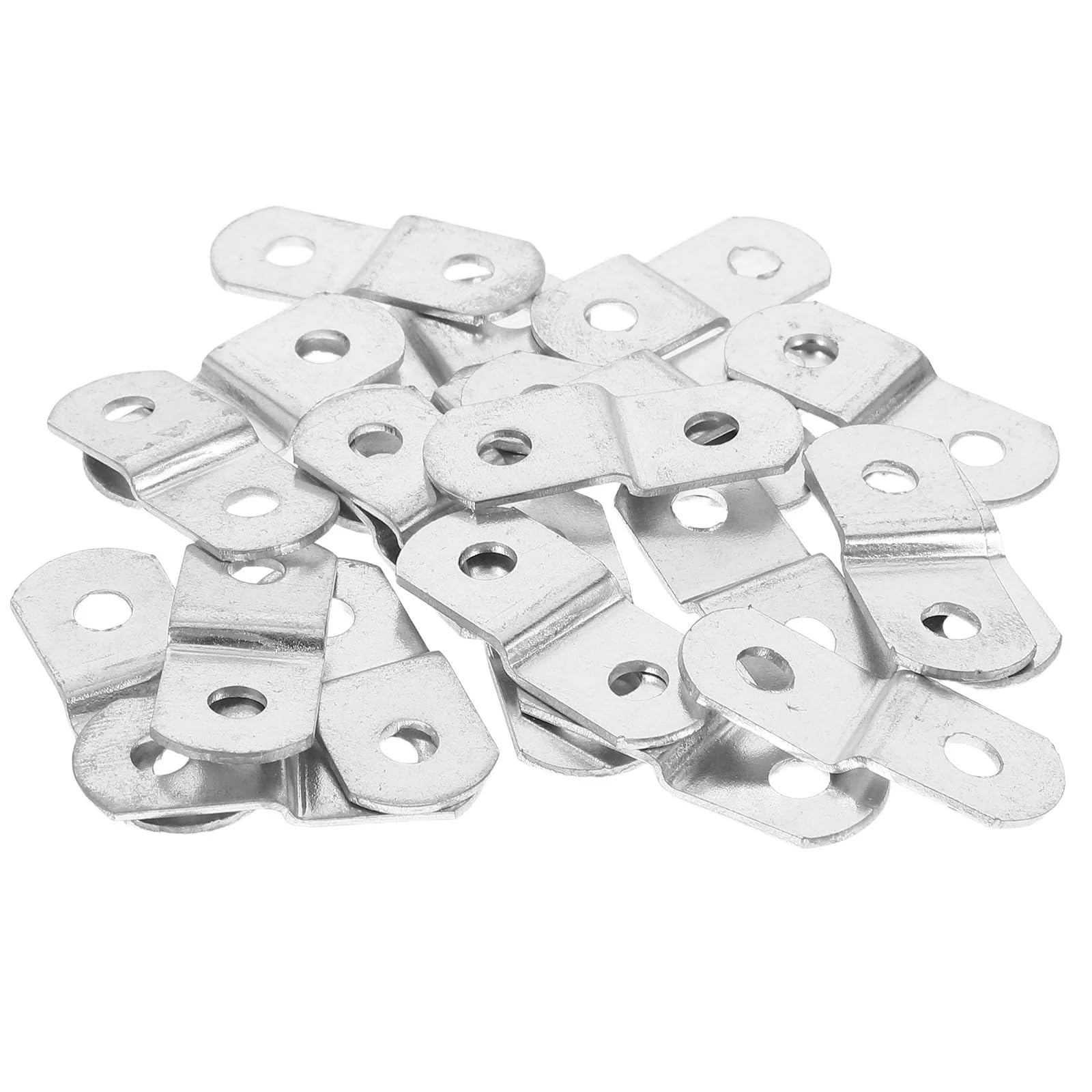 Offset Canvas Clips Iron Picture Frame Bracket Screws Offset Clips for Hanging Hardware Compatible with Various(100pcs)
