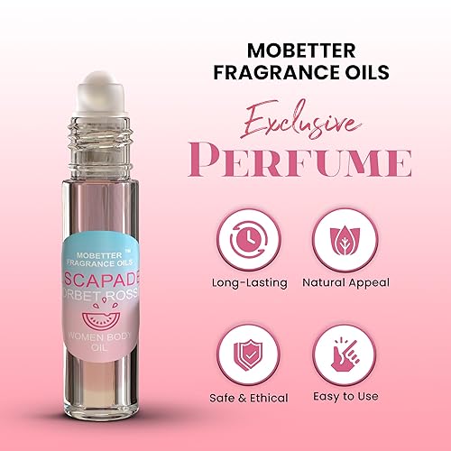 Miniatura 10 de MOBETTER FRAGRANCE OILS Escapade Fairytale of Love - Perfume corporal para mujer, 0.3 fl oz, rollo en botella