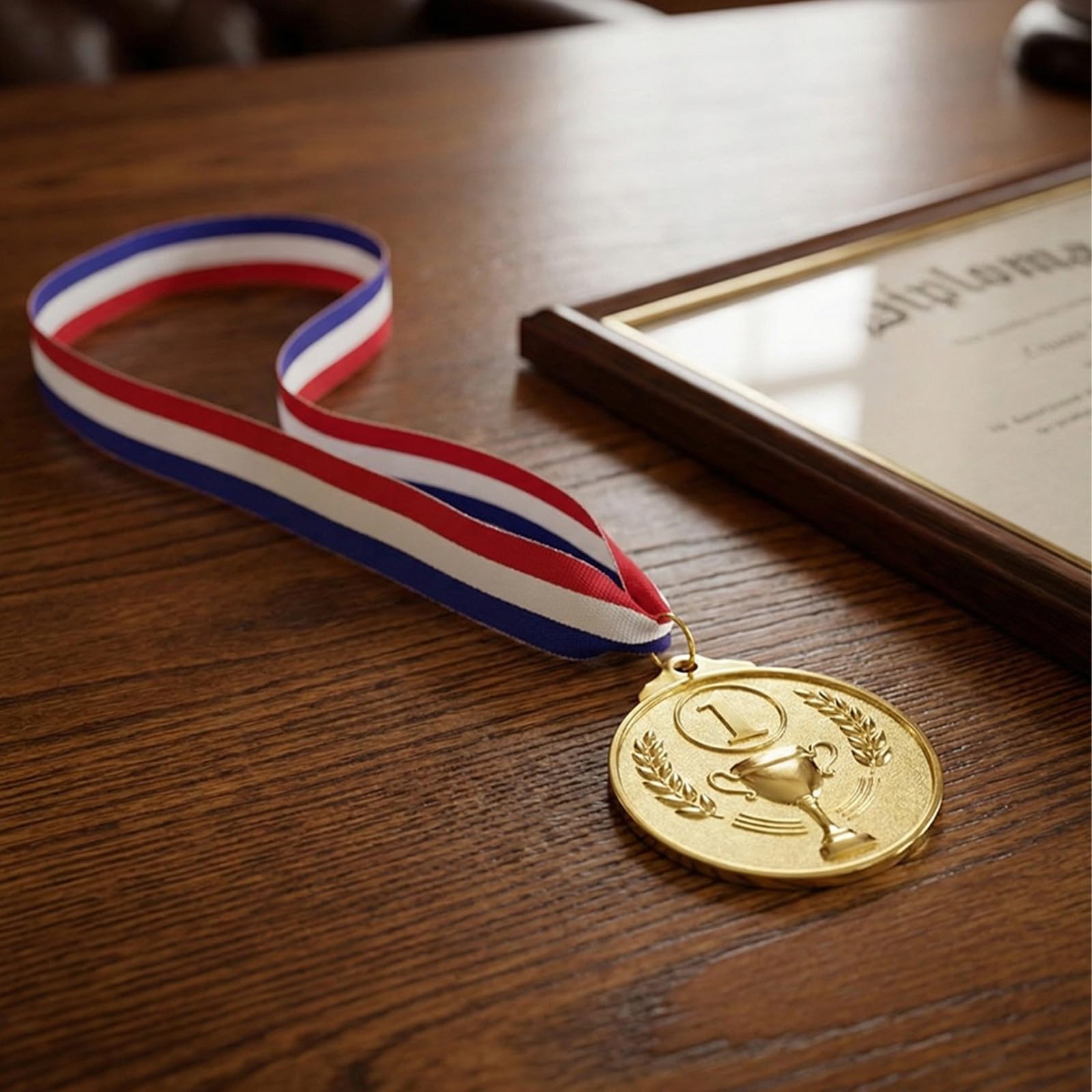 WOONEKY 16 premios de aleación para el Día del Deporte: medallas de Metal con Cinta para el Cuello para Fiestas, Baloncesto, fútbol, ​​Carreras y fútbol.