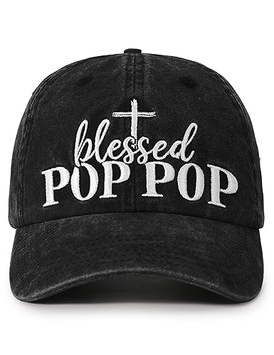 InnoBeta Blessed Pop Pop Gifts Hat for Grandpa, Poppop Gifts