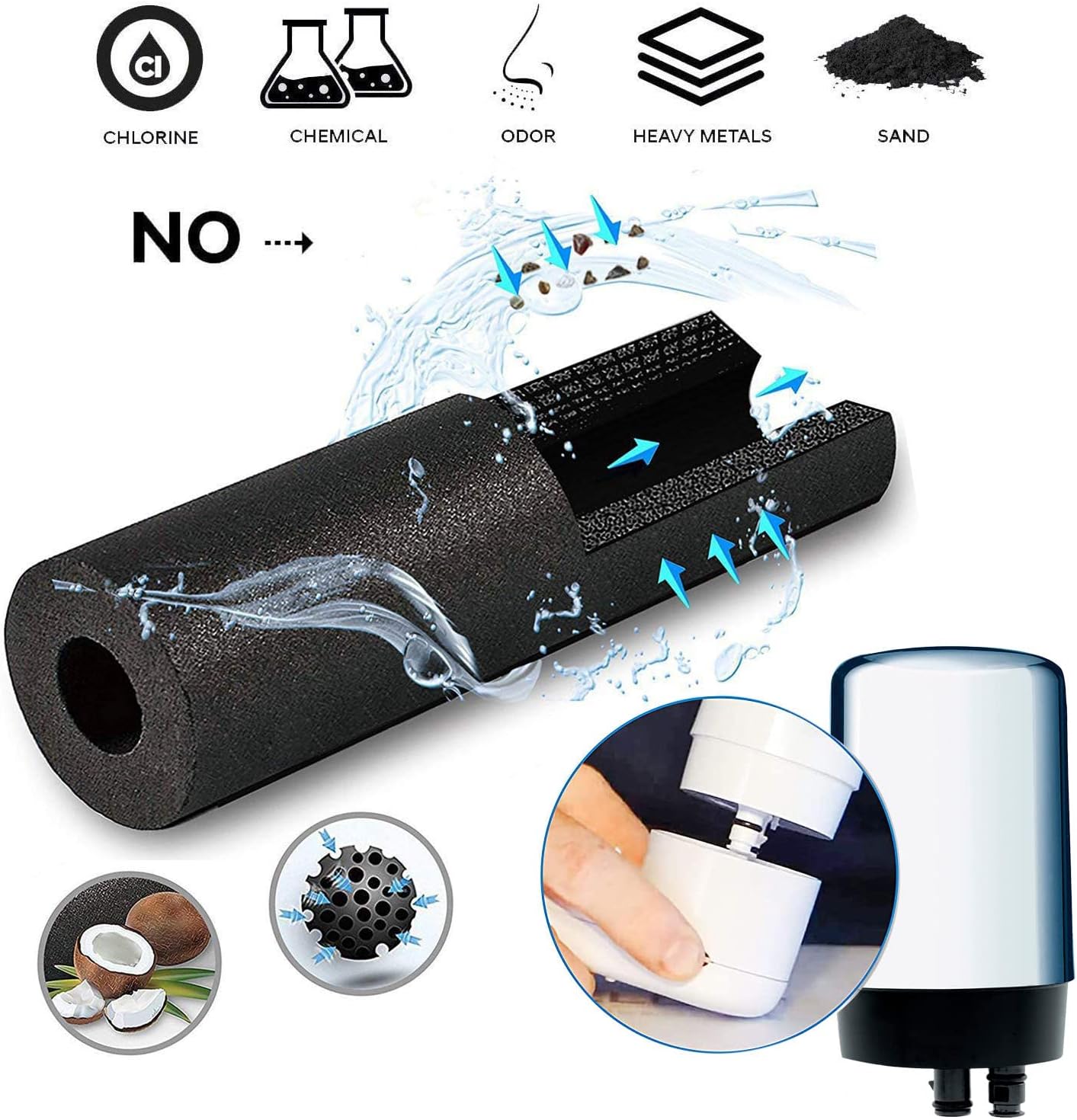 Brita Faucet Filter Replacement - Compatible With Brita 36311 & 42618 On Tap Faucet Water Filtration System, FR-200 & FF-100 Replacement Filters, Reduces Lead, BPA Free, Chrome, 3-Pack - Image 6