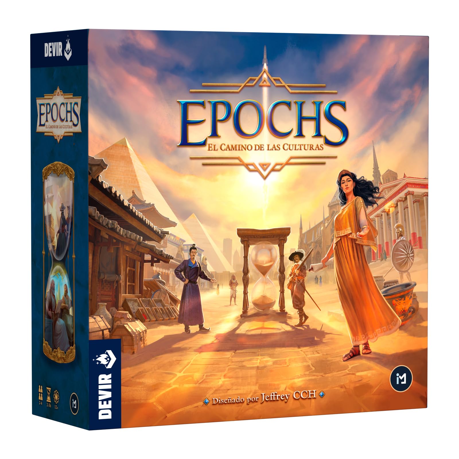 Devir - Epochs: El Camino de Las Culturas, Juego de Mesa de Estrategia y Civilizaciones, Construcción de Imperios, Exploración, Comercio y Guerra, para 2-4 Jugadores | Versión Española