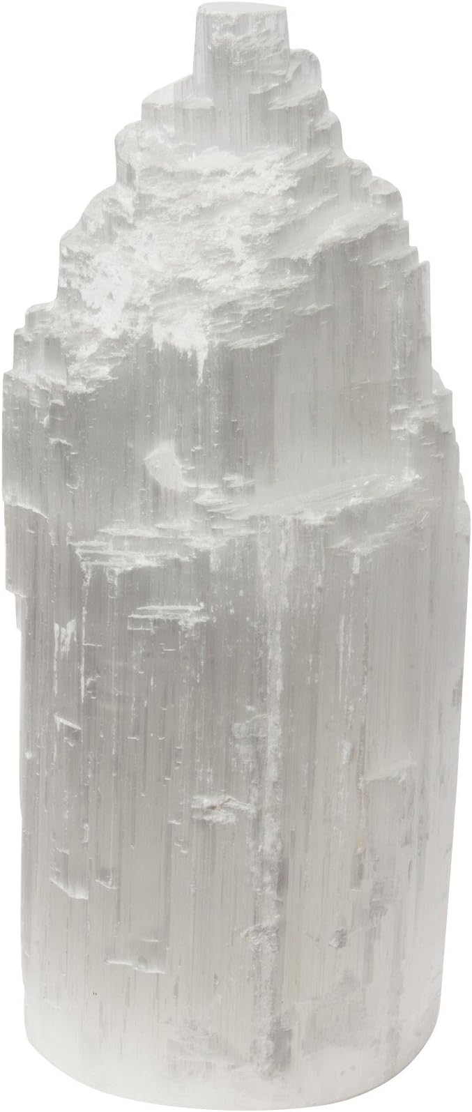 10" White Selenite Lamp - Includes Cord and Bulb